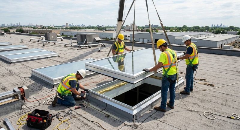 Commercial Skylight Renovation in Bellevue, WA